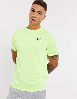 yellow under armor shirt