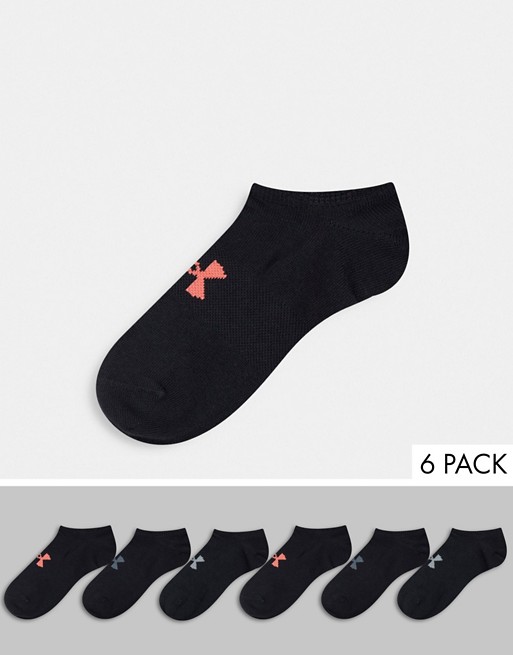 Under Armour 6 pack socks in black