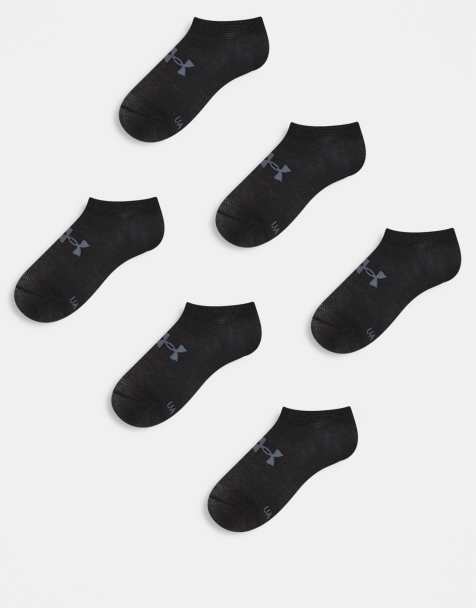 Under Armour - 6-pak sorte ankelsokker - view 1