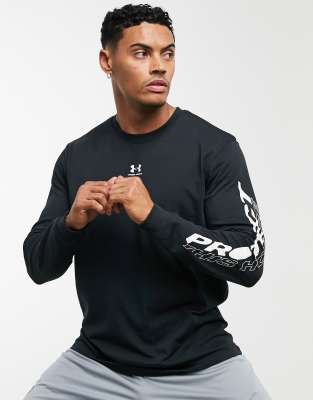 black long sleeve under armour shirt