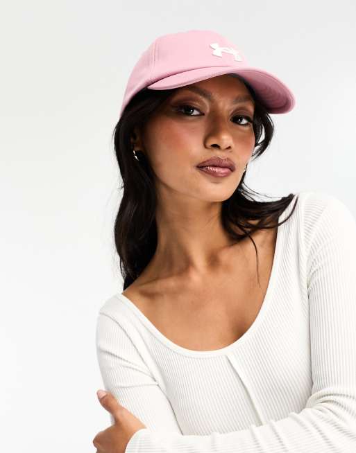 Pink under store armour cap