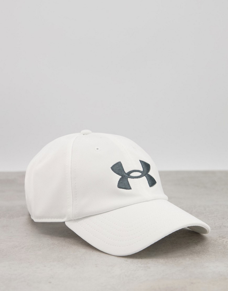 Under Armour Blitzing adjustable cap in white
