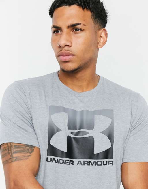 Under Armour box logo t shirt in grey