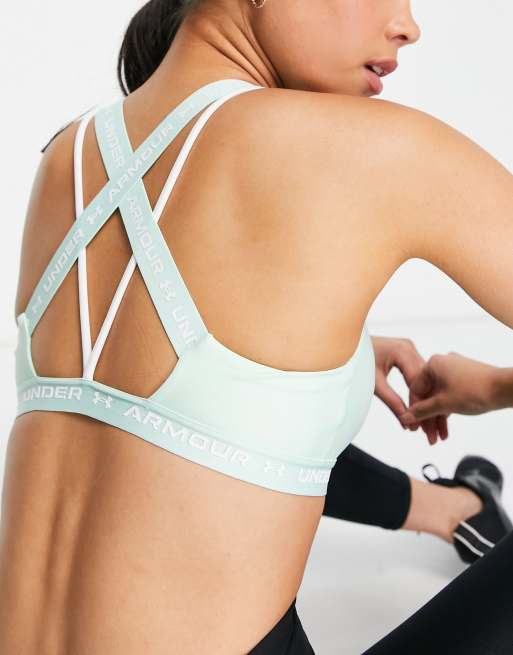Under Armour Brassiere basse croisee dans le dos Vert