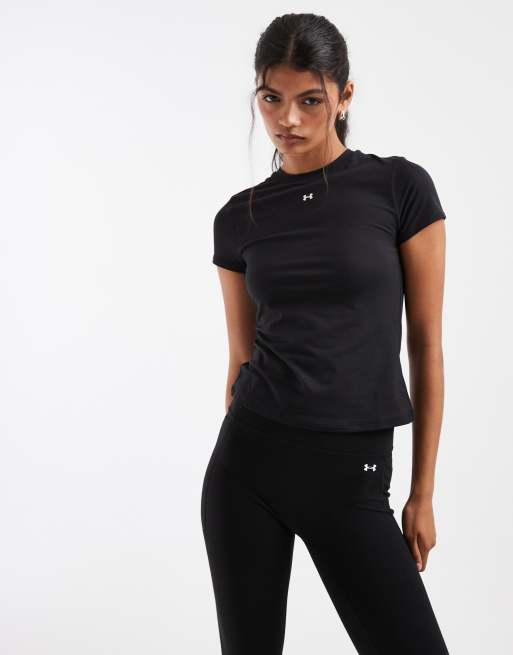 Under Armour - camiseta de manga corta ajustada Motion en negro, 3 de 4