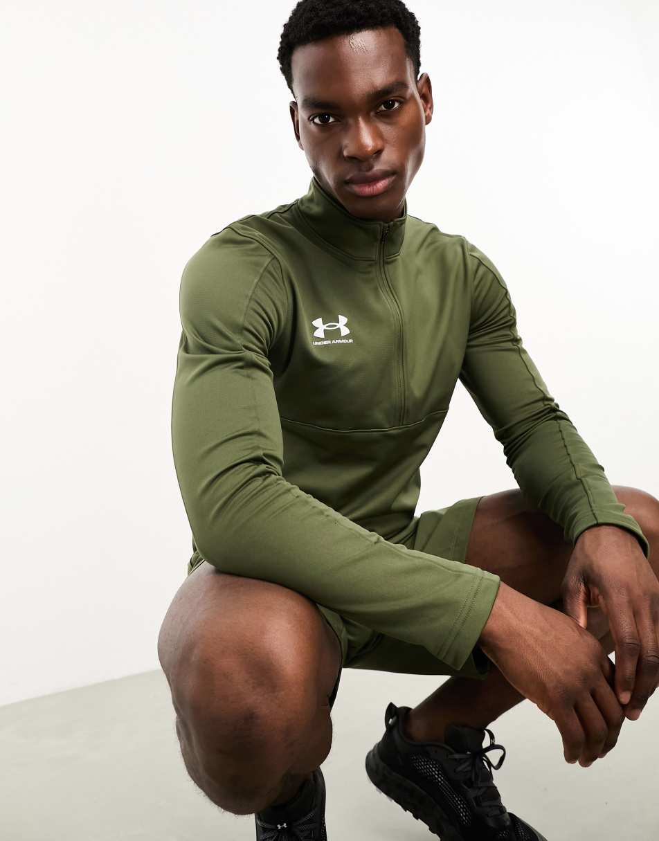 Under Armour Challenge midlayer in khaki