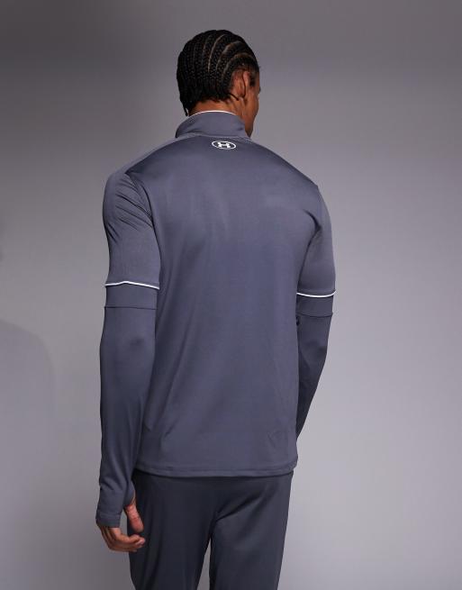 Under Armour – Challenger – Ciemnoszary top treningowy z suwakiem pod szyją, 3 z 5