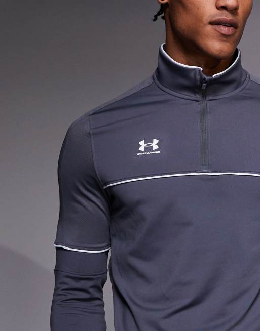 Under Armour – Challenger – Ciemnoszary top treningowy z suwakiem pod szyją, 5 z 5