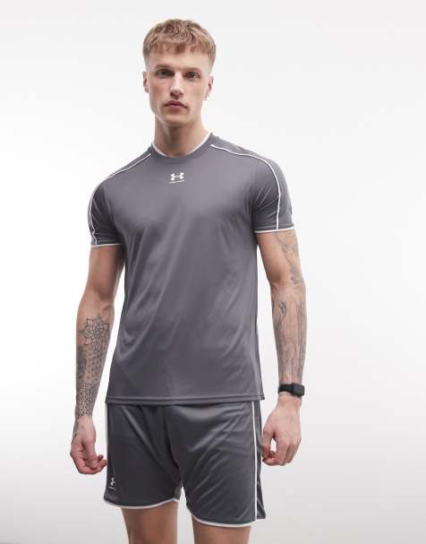 Under Armour – Challenger – Grå tränings-t-shirt med korta ärmar - view 1