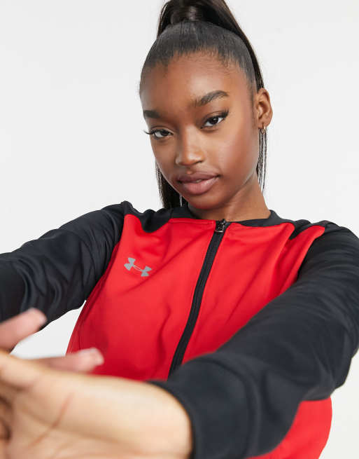 Under armour track jacket on sale women's