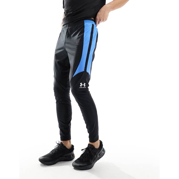 Under Armour Challenger Pro joggers in black and blue