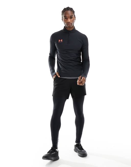 Under Armour Challenger Pro quarter zip top in black ASOS