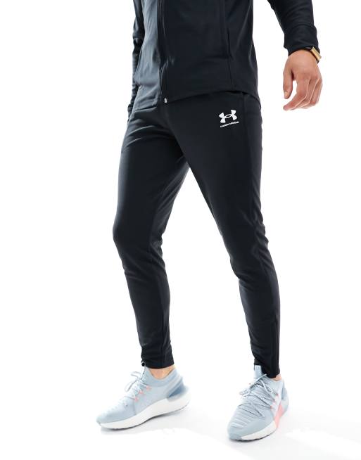 Under Armour Challenger Pro joggers in black and blue