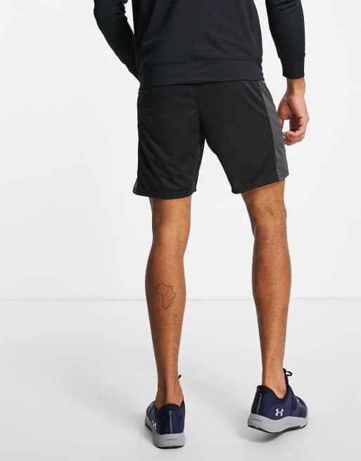 Under Armour Challenger shorts with side stripe in black