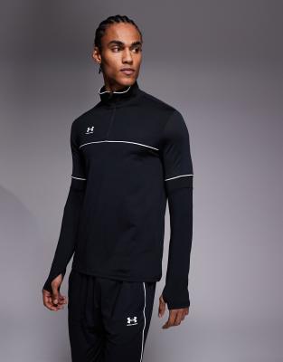 Under Armour Noir Polo Manches Longues Challenger - Image 3
