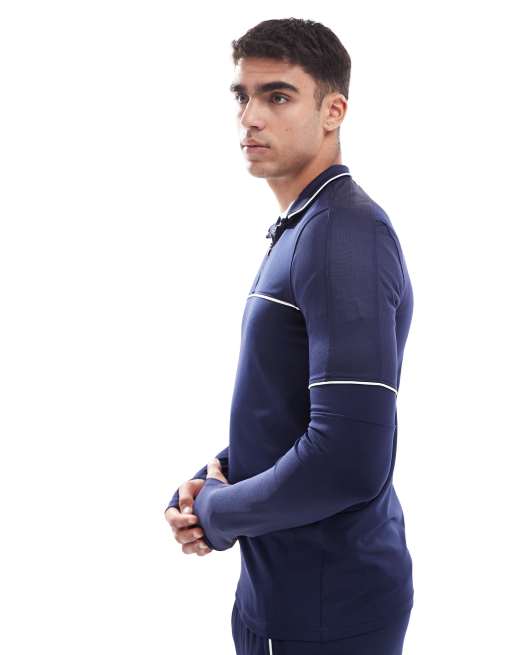 Under Armour Challenger training quarter-zip in midnight navy and white, 2 of 4