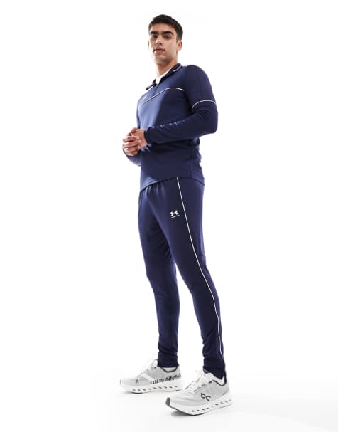 Under Armour Challenger training trackies in midnight navy and white - view 1