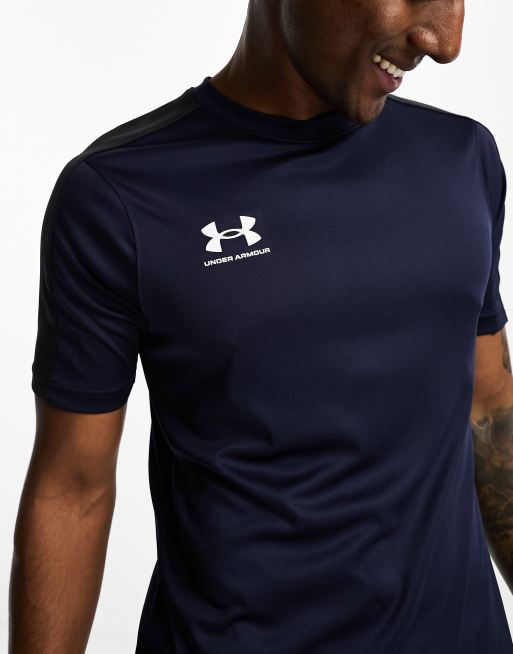 Under Armour - Challenger - Trainingsshirt in marineblauw, deel van co-ord set