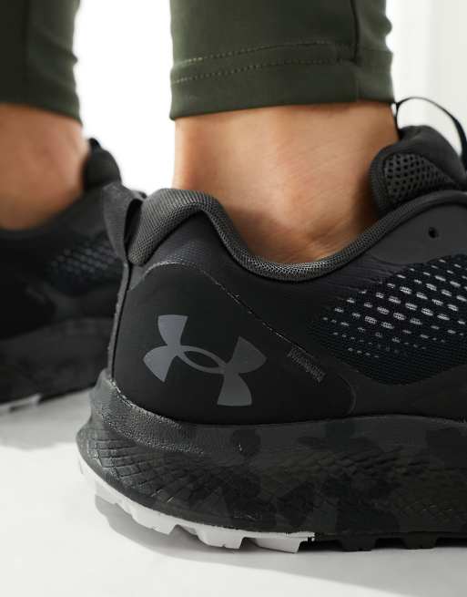 Grey and black sale under armour shoes