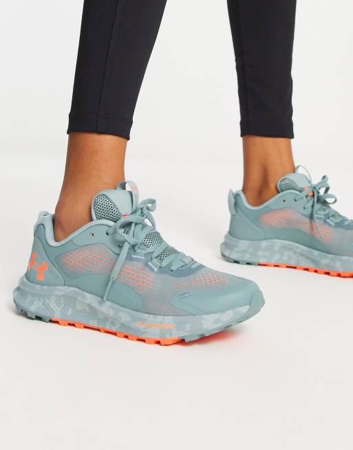 Green under armour sale shoes womens