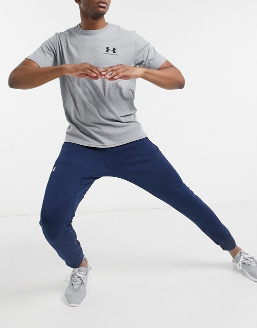 Under Armour charged cotton joggers in navy