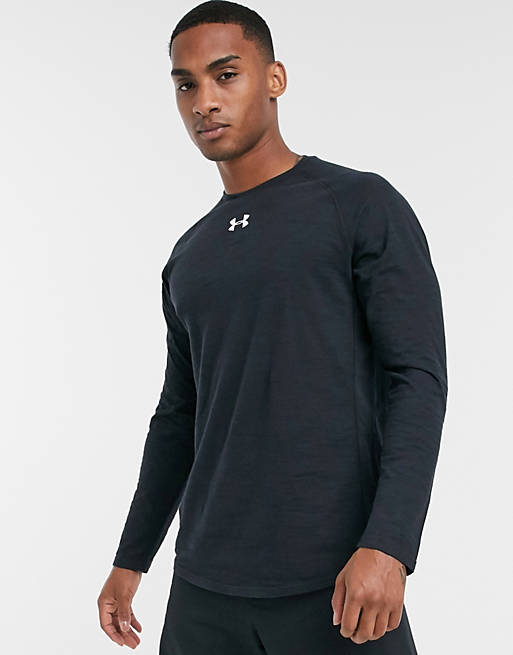 preferable I'm proud theme Under Armour charged cotton long sleeve t-shirt in black | ASOS