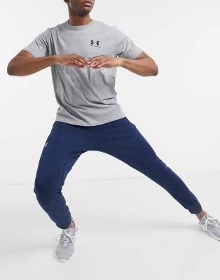 navy under armour joggers