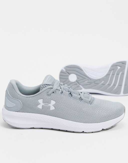 Under armour on sale grey sneakers