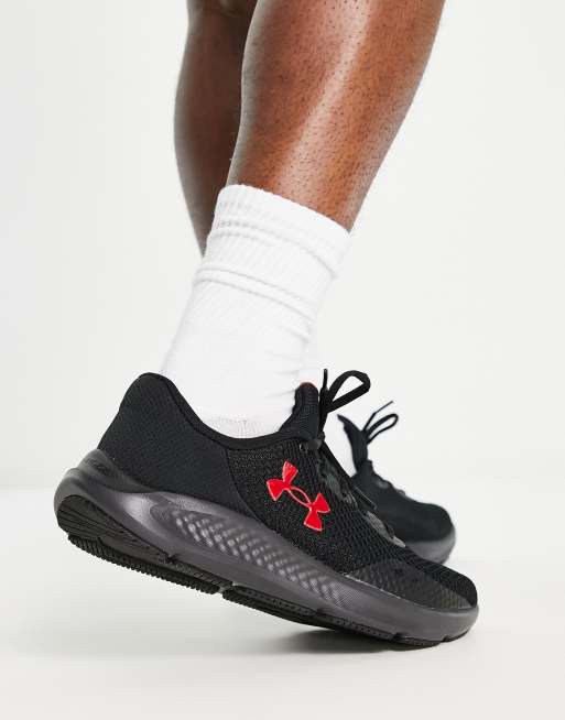 Under Armour – Charged Pursuit 3 – Czarne buty sportowe do biegania, 4 z 4