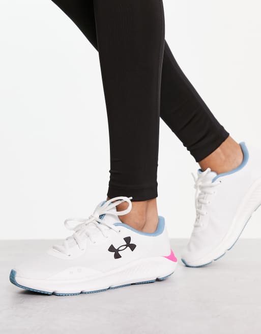 Under Armour - Charged Pursuit 3 - Hvide sneakers i tech