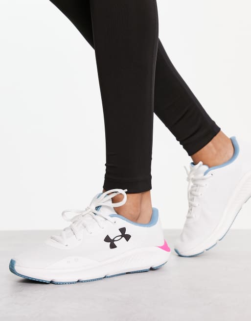 Womens white under armour hot sale trainers