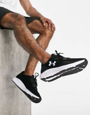 Under Armour Charged Pursuit 3 trainers in black and white - ASOS Price Checker