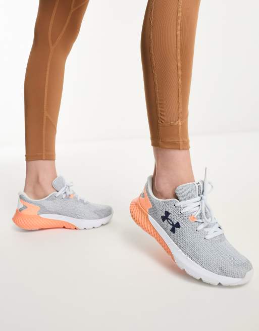 Under Armour Charged Rogue 3 knit trainers in white ASOS