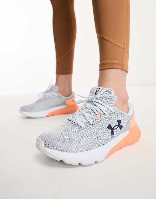 Under Armour Charged Rogue 3 knit trainers in white