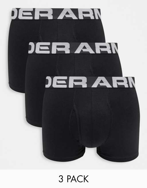 Under Armour – Charged – Svarta 3-tums shorts i 3-pack
