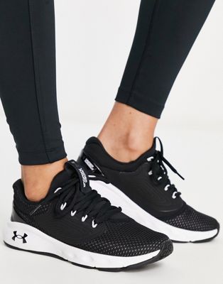Under Armour Charged Vantage 2 running trainers in black and white - ASOS Price Checker