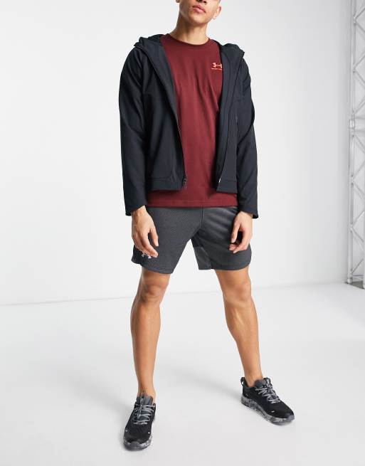 Black Under Armour Vanish Woven Full Zip Hoodie