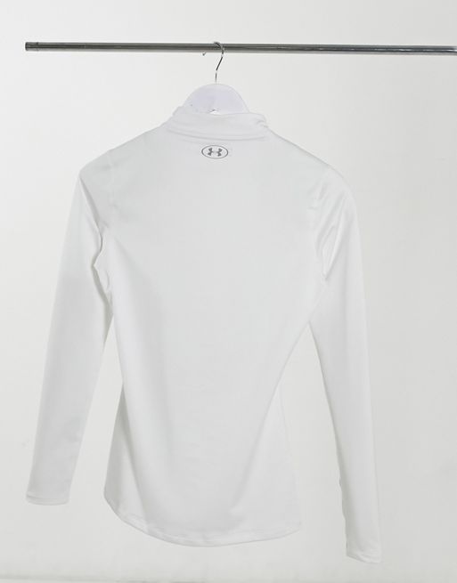 Under Armour coldgear long sleeve top in white