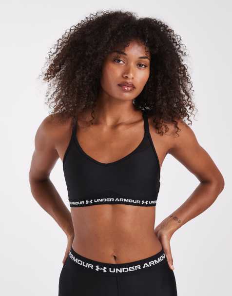 Under Armour Crossback low bra in black - view 1