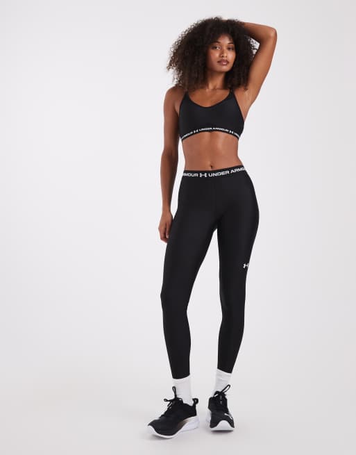 Under Armour Crossback low bra in black, 3 of 4