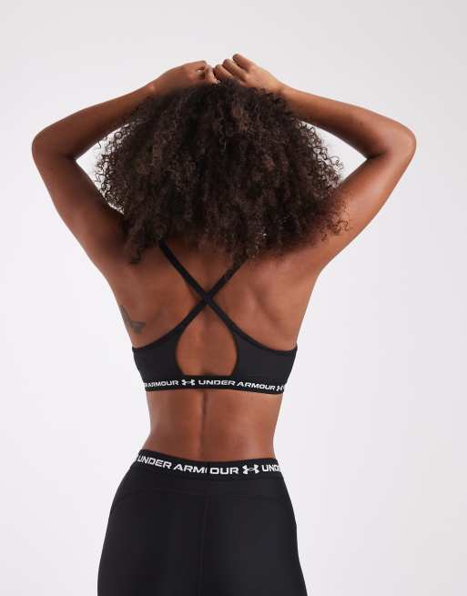 Under Armour Crossback low bra in black, 4 of 4