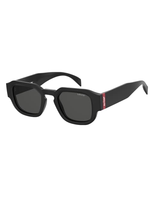 Under Armour - Crossover - Gafas de sol negras rectangulares con lentes grises, 3 de 4