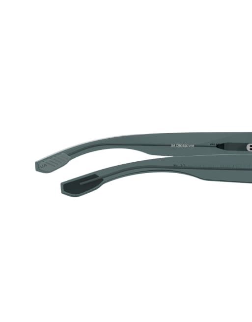 Under Armour - Crossover - Lunettes de soleil rectangulaires à verres gris - Transparent, 4 de 7