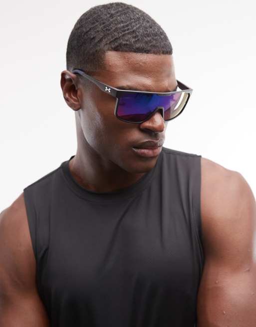 Under Armour - Define - Lunettes de soleil masque à verres bleus - Bleu, 2 de 3