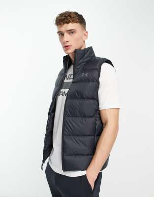 Under Armour down 2.0 puffer vest in black ASOS
