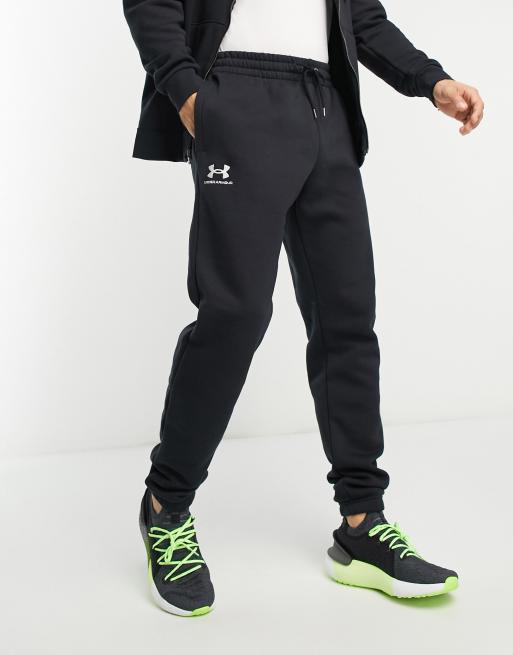 Under Armour co-ord Fleece Storm joggers in black