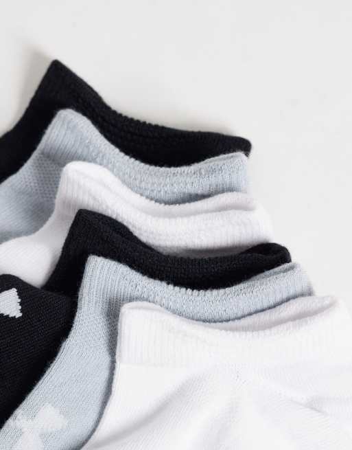 Under Armour - Essential - Confezione da 6 paia di fantasmini neri, 3 di 3