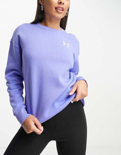 Womens purple under armour on sale sweatshirt