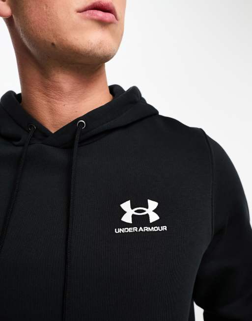 Under Armour Essential fleece hoodie in black