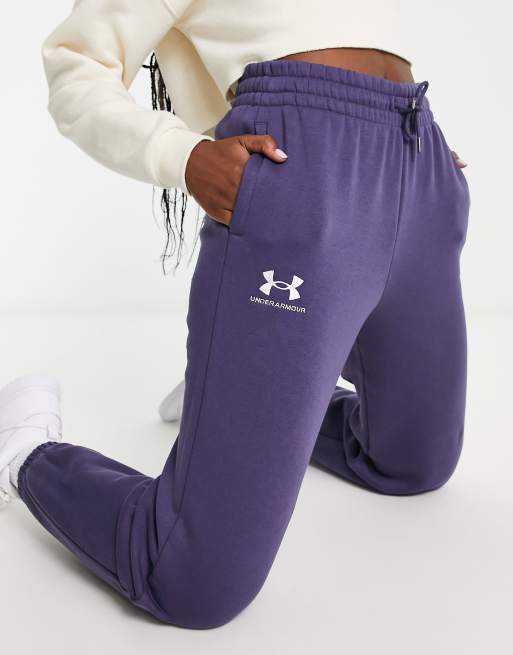 UNDER ARMOUR Women's UA Meridian Joggers NWT Club Purple SIZE: LARGE